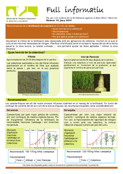 Núm. 2 Normativa sobre zones vulnerables a les comarques de Baix Ebre i Montsià