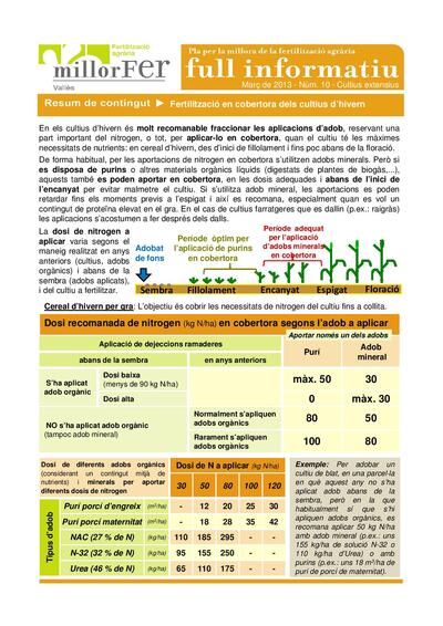 Núm. 10 - març 2013 PMFAV Full Informatiu