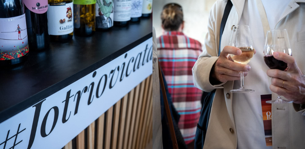 Imatge de la barra de vins catalans de l'INCAVI a la 080 Barcelona Fashion