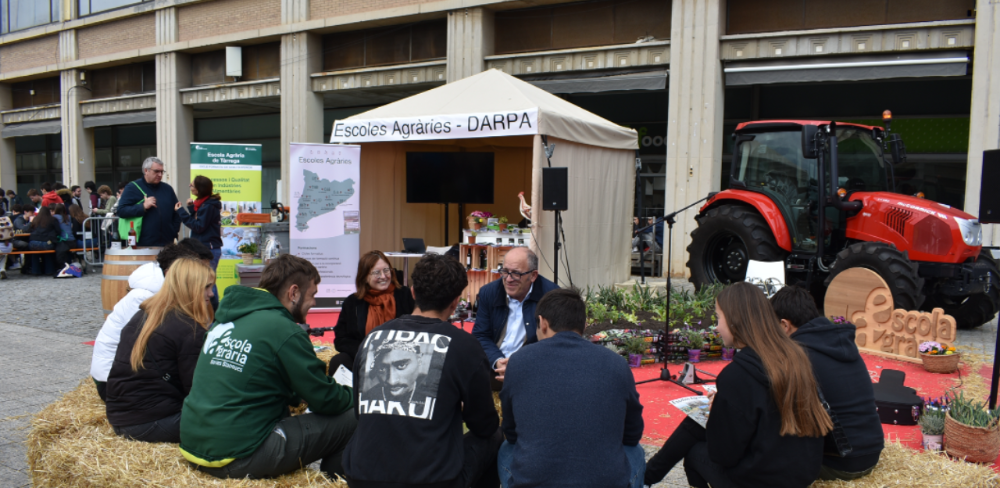 Trobada amb el director general d’Empreses Agroalimentàries, Qualitat i Gastronomia, Joan Gòdia, i l'Escola Agrària d'Espiells